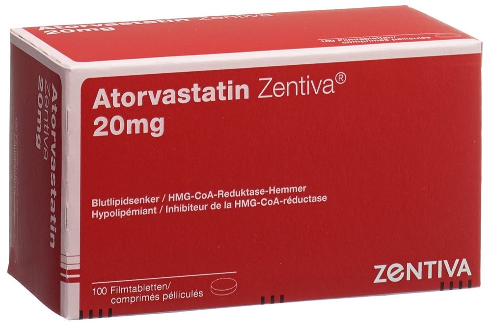 ATORVASTATIN Zentiva cpr pell 20 mg 100 pce