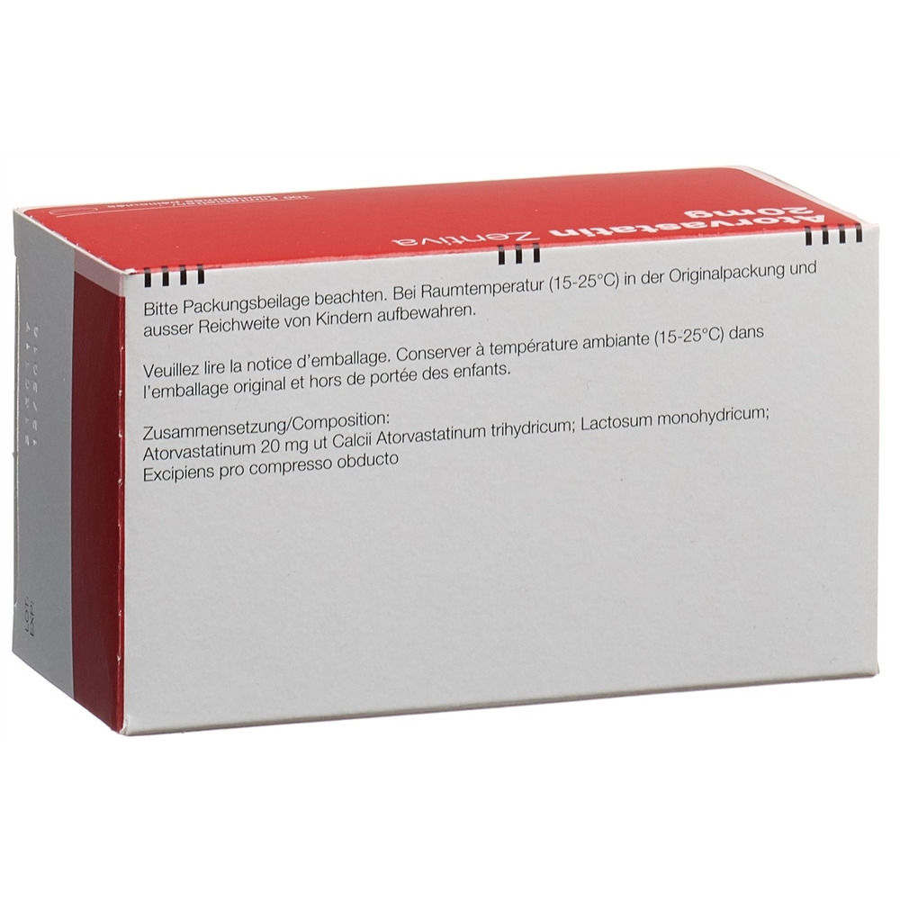 ATORVASTATIN Zentiva cpr pell 20 mg 100 pce