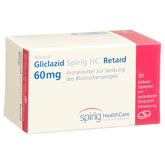 GLICLAZID retard Zentiva cpr ret 60 mg 90 pce