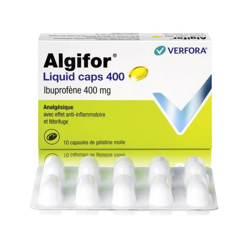 Algifor Liquid caps 400, Capsule de gélatine molle