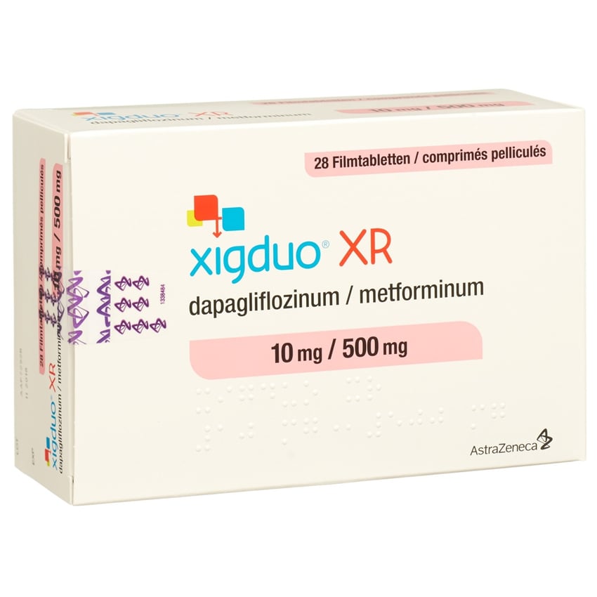 Xigduo XR 10 mg / 500 mg, Filmtabletten