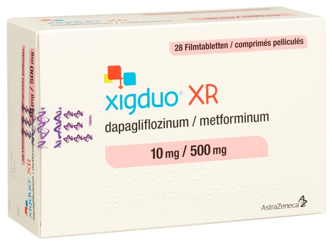Xigduo XR 10 mg / 500 mg, Filmtabletten