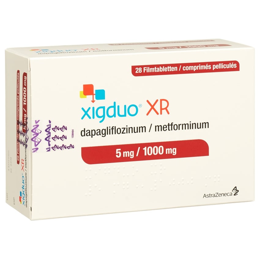 Xigduo XR 5 mg / 1000 mg, Filmtabletten