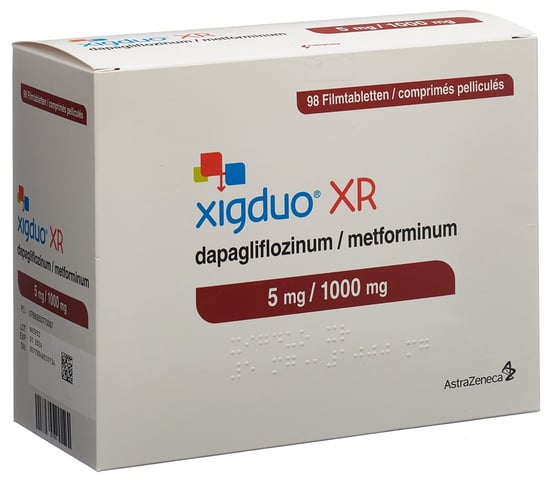 Xigduo XR 5 mg / 1000 mg, Filmtabletten
