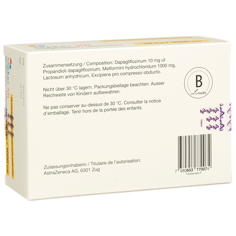 Xigduo XR 10 mg / 1000 mg, Filmtabletten