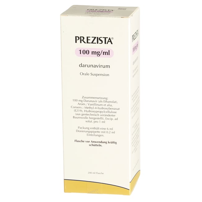 Prezista 100 mg/ml, orale Suspension