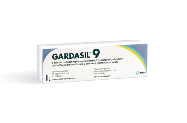 Gardasil 9, Injektionssuspension in Fertigspritze