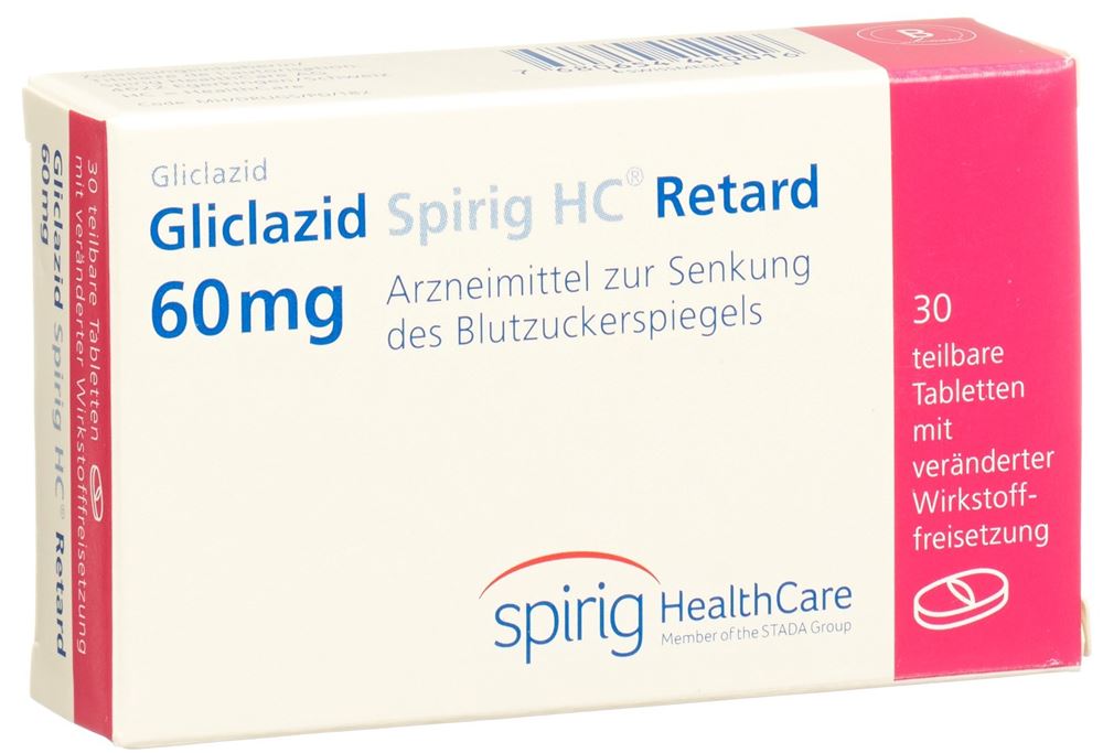 GLICLAZIDE Spirig HC Retard cpr ret 60 mg 30 pce