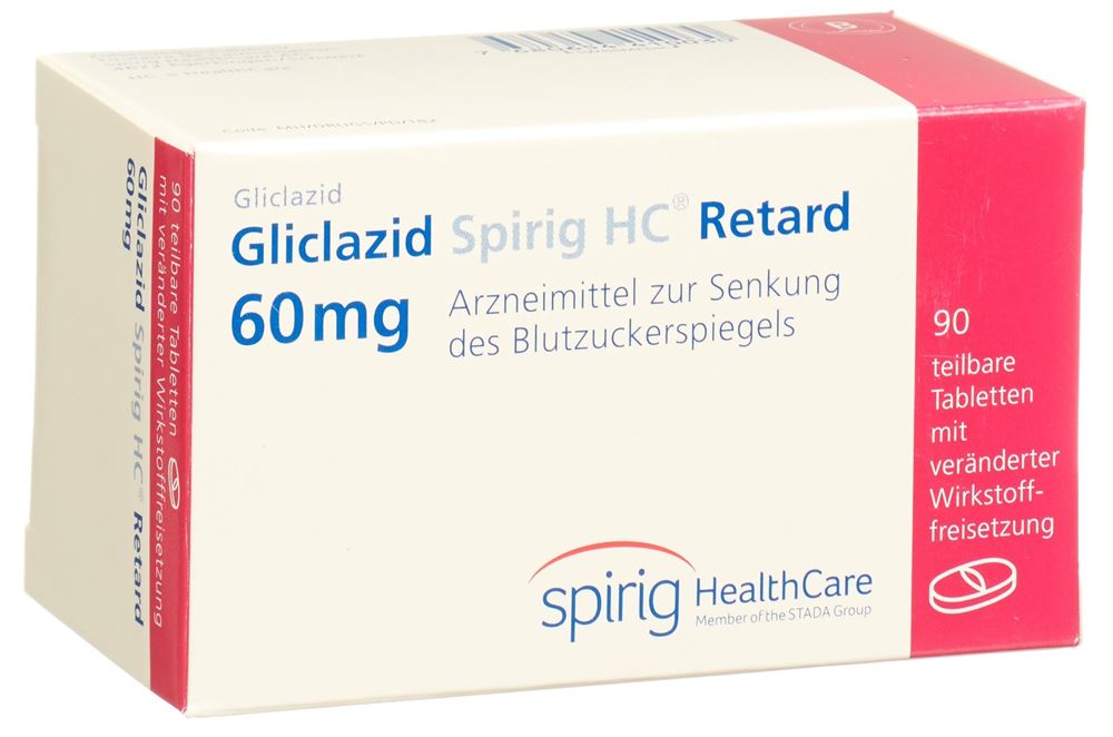 GLICLAZIDE Spirig HC Retard cpr ret 60 mg 90 pce