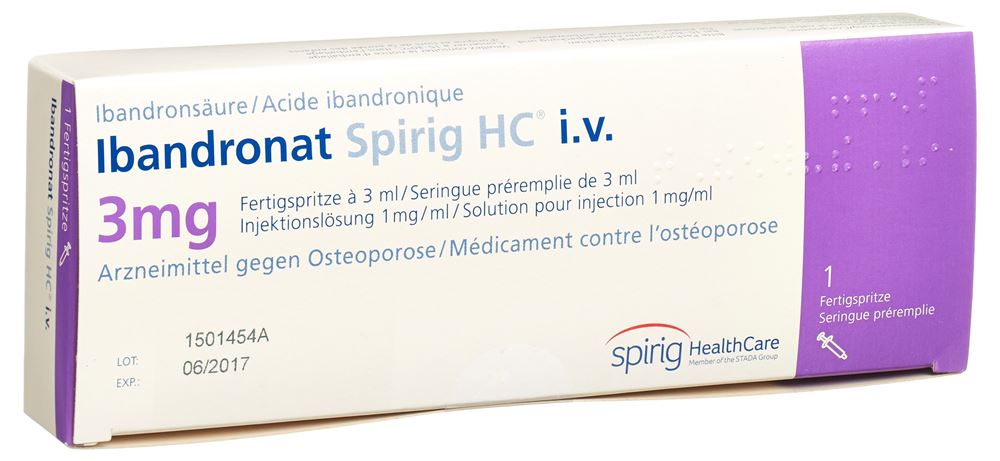 IBANDRONAT Spirig HC sol inj 3 mg/3ml ser pré 3 ml