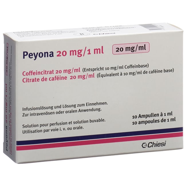 Peyona 20 mg / 1 ml, solution pour perfusion et solution buvable