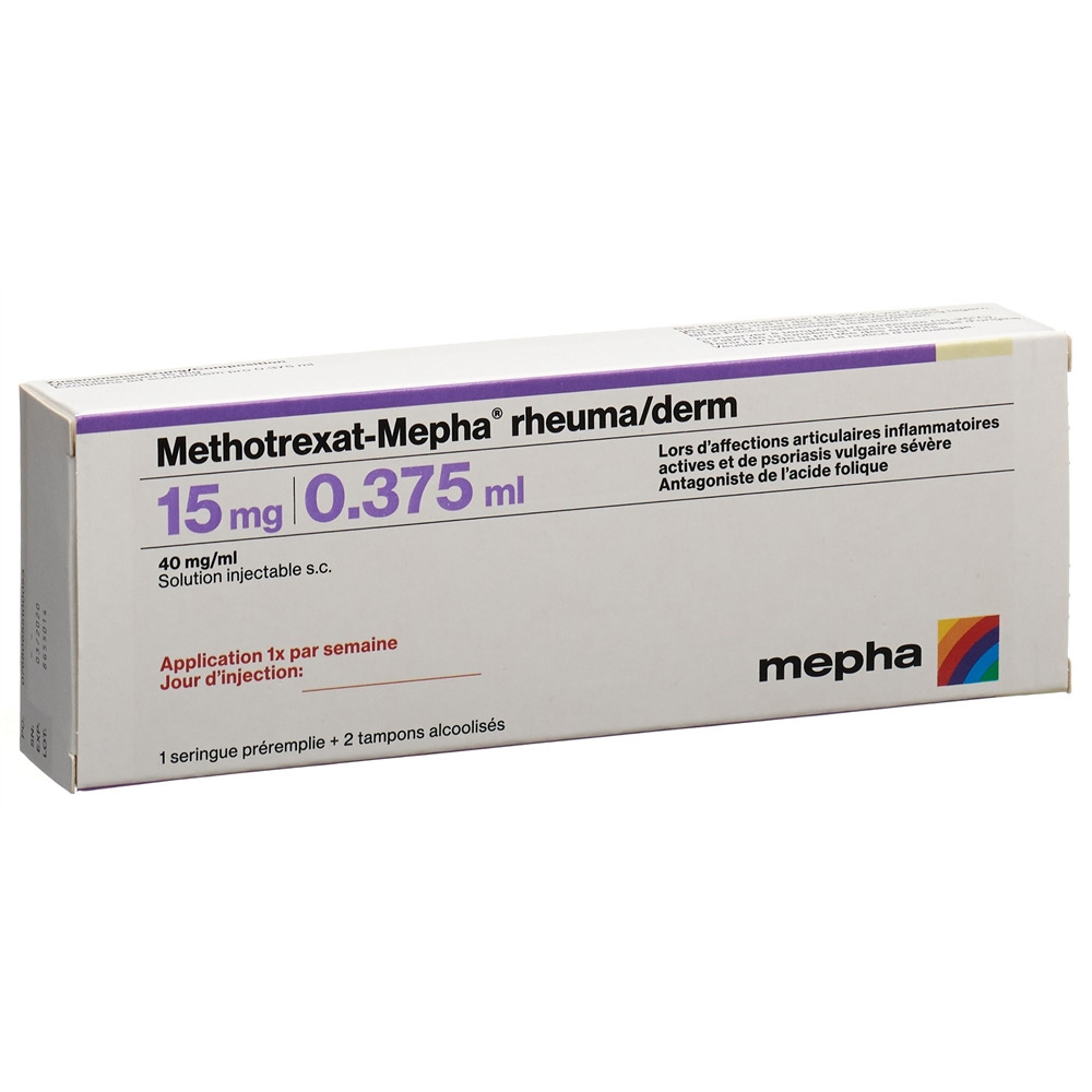 METHOTREXAT Mepha rheuma/derm 15 mg/0.375ml