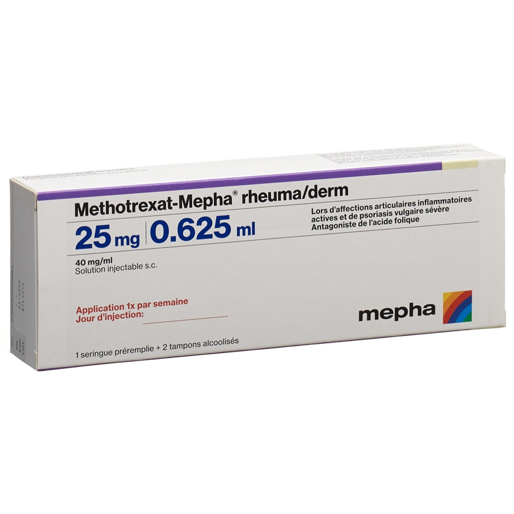 METHOTREXAT Mepha rheuma/derm 25 mg/0.625ml