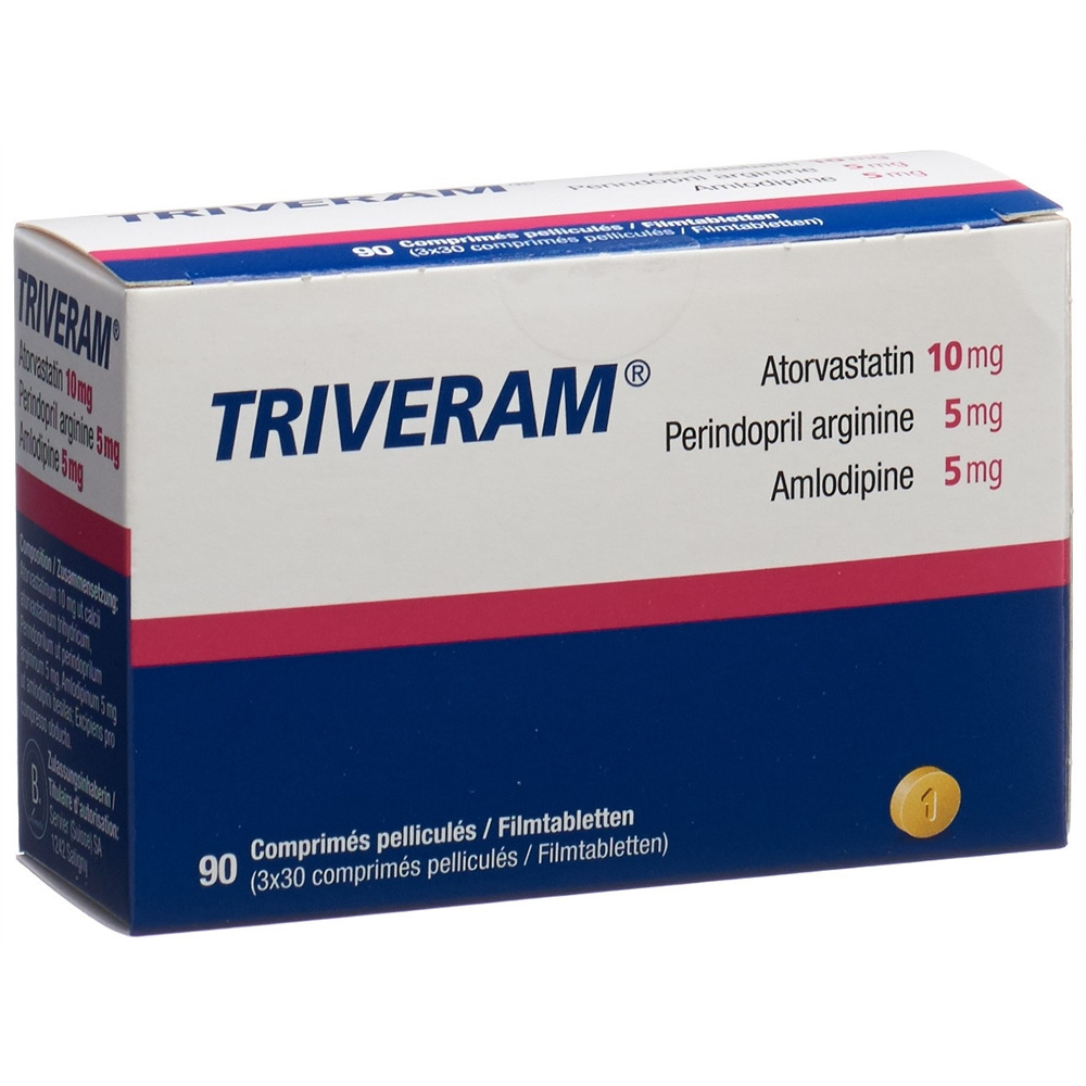 TRIVERAM cpr pell 10/5/5mg 3 bte 30 pce