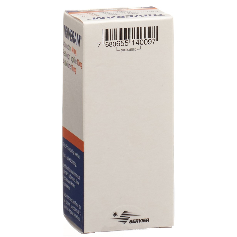 TRIVERAM cpr pell 40/10/10mg bte 30 pce