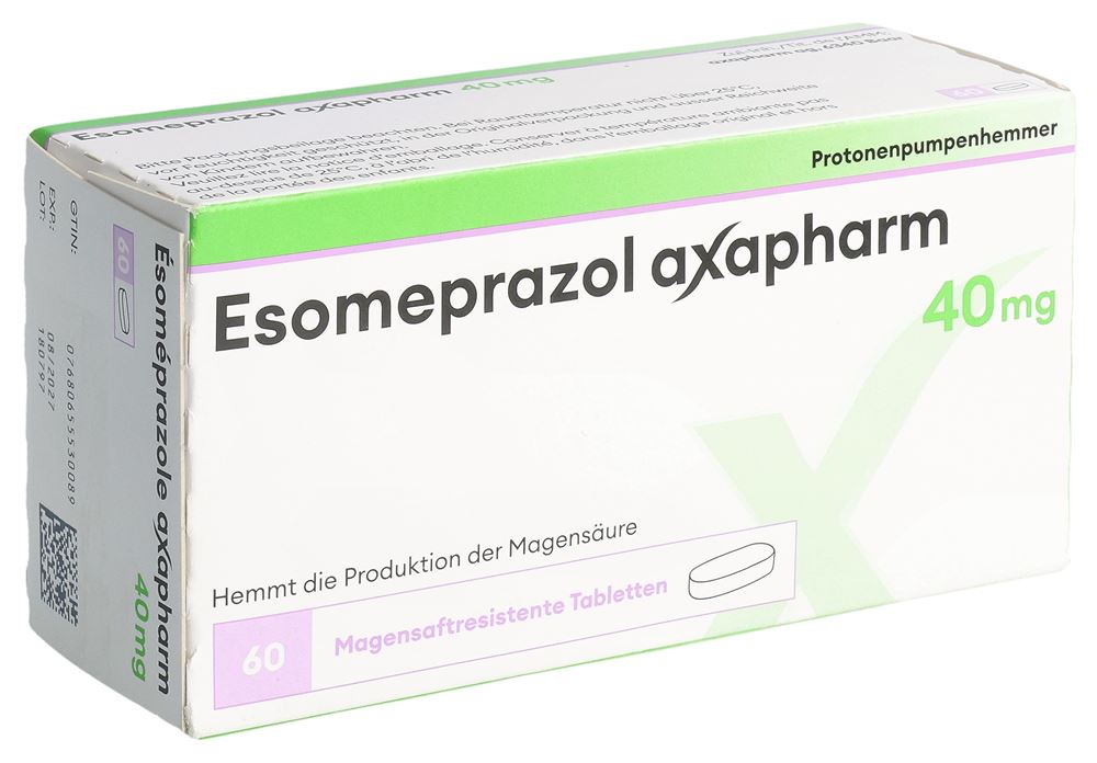 ESOMEPRAZOLE Axapharm cpr pell 40 mg 60 pce