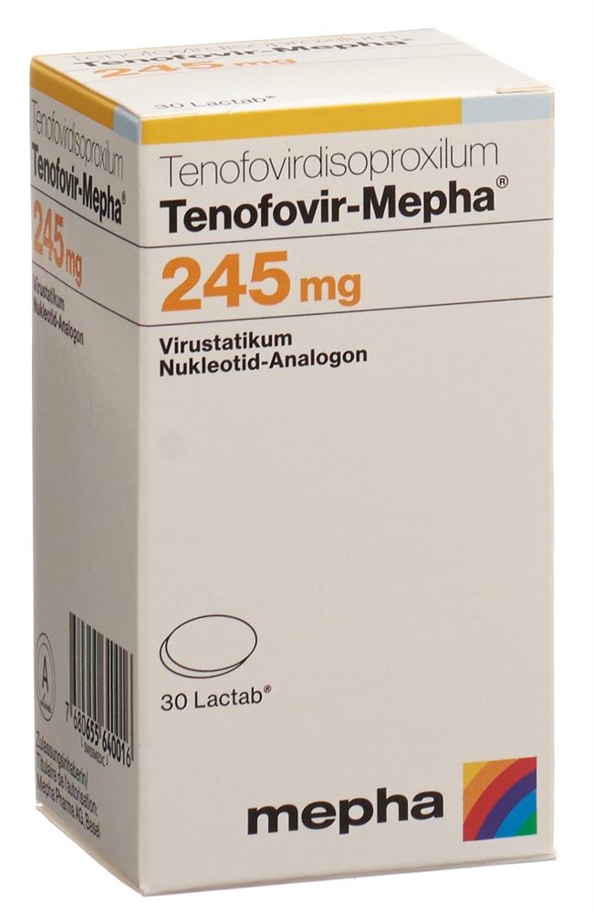 TENOFOVIR Mepha Lactab 245 mg bte 30 pce