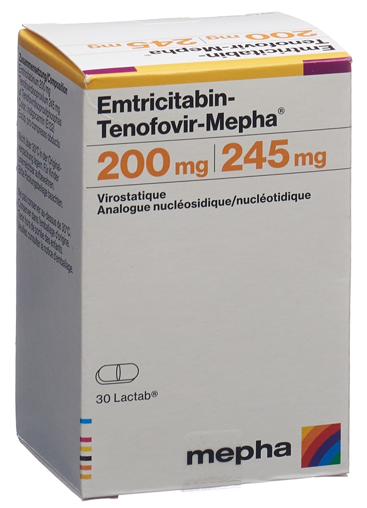 TENOFOVIR Mepha Lactab 245 mg bte 30 pce