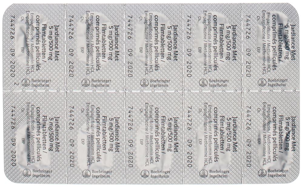 JARDIANCE MET cpr pell 5/500mg 2 x 90 pce