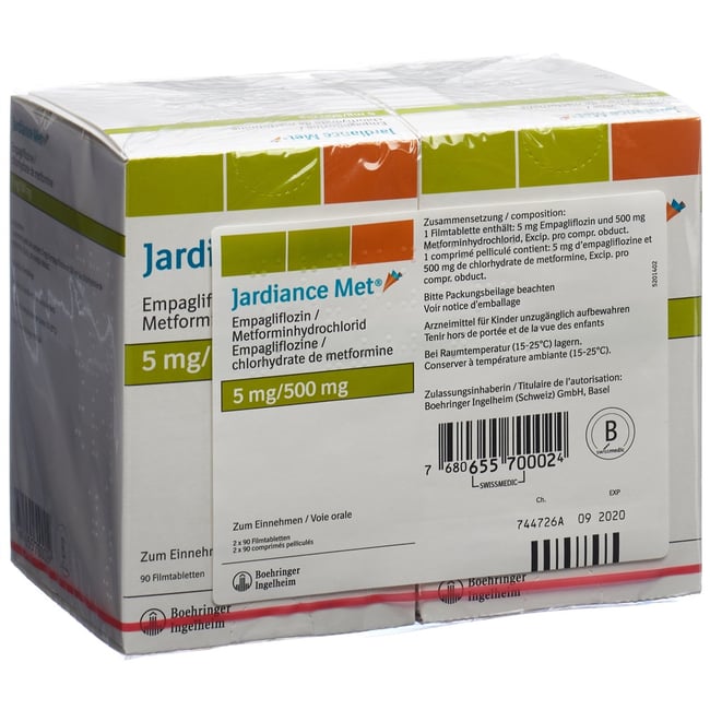 Jardiance Met 12.5 mg/500 mg, Filmtabletten