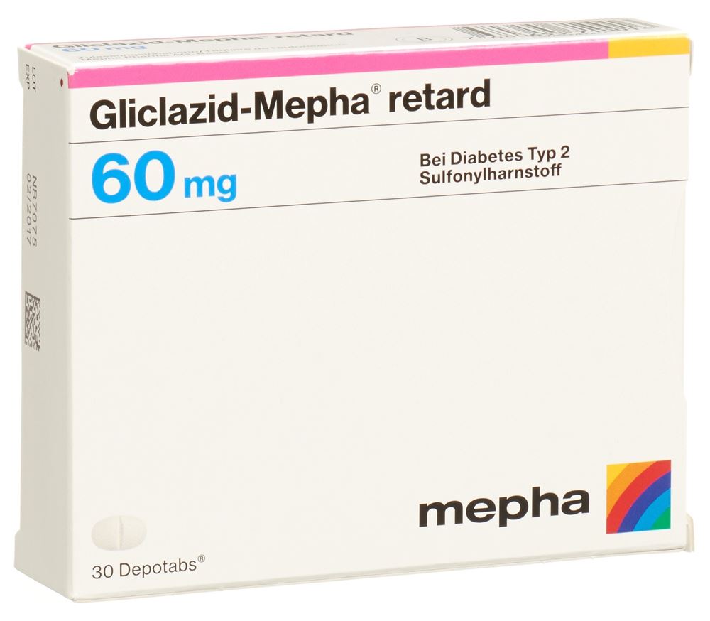 GLICLAZID Mepha retard depotabs 60 mg 30 pce