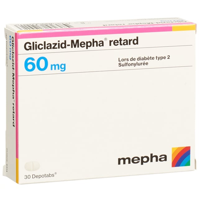 GLICLAZID Mepha retard depotabs 60 mg 30 pce