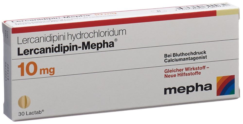 LERCANIDIPIN Mepha Lactab 10 mg 30 pce