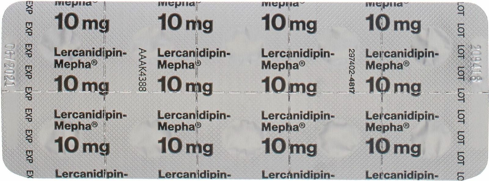 LERCANIDIPIN Mepha Lactab 10 mg 100 pce