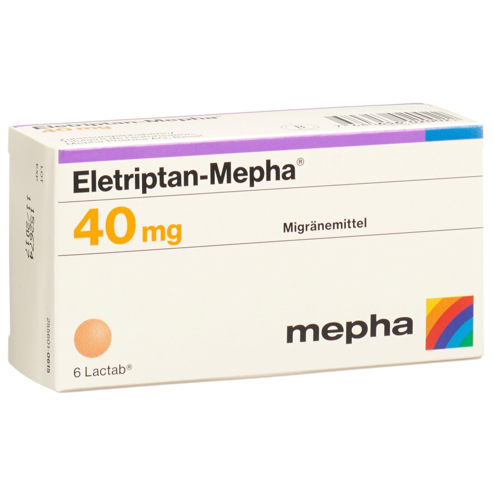 ELETRIPTAN Mepha cpr pell 40 mg 6 pce