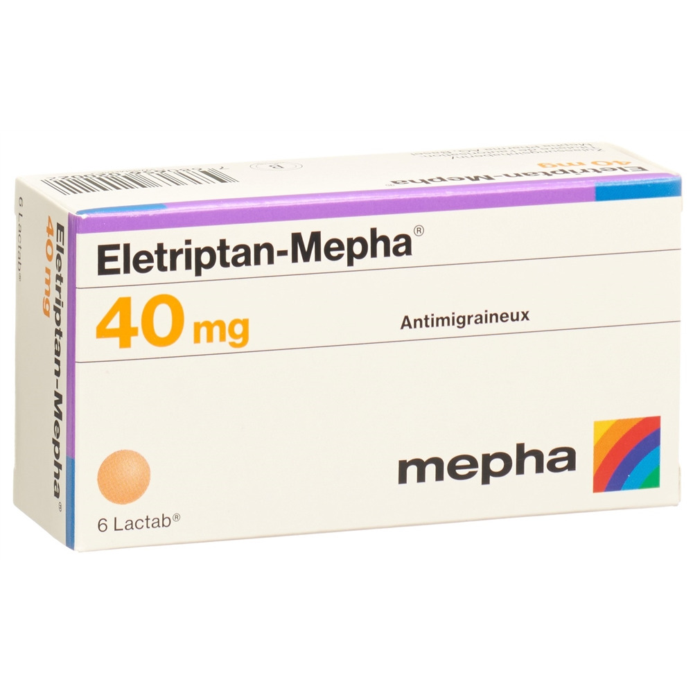 ELETRIPTAN Mepha cpr pell 40 mg 6 pce