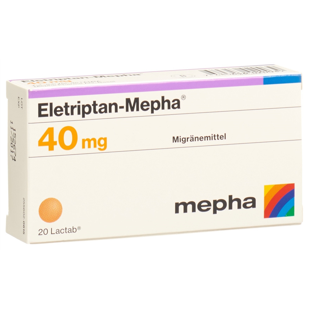 ELETRIPTAN Mepha cpr pell 40 mg 20 pce