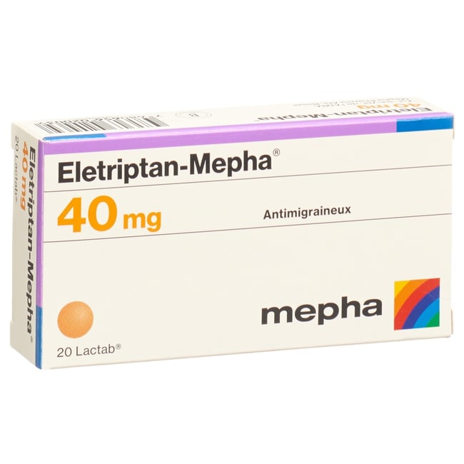 ELETRIPTAN Mepha cpr pell 40 mg 20 pce