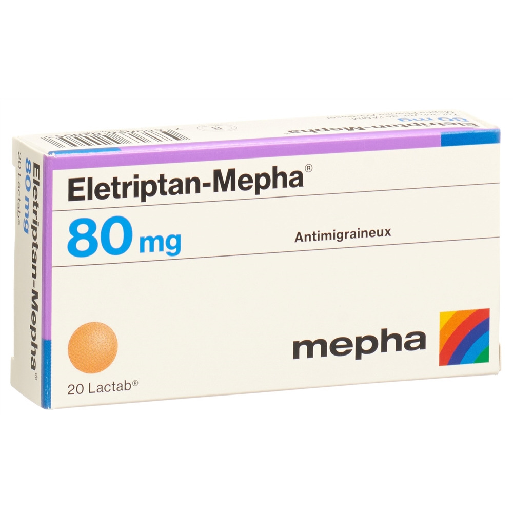 ELETRIPTAN Mepha cpr pell 80 mg 20 pce