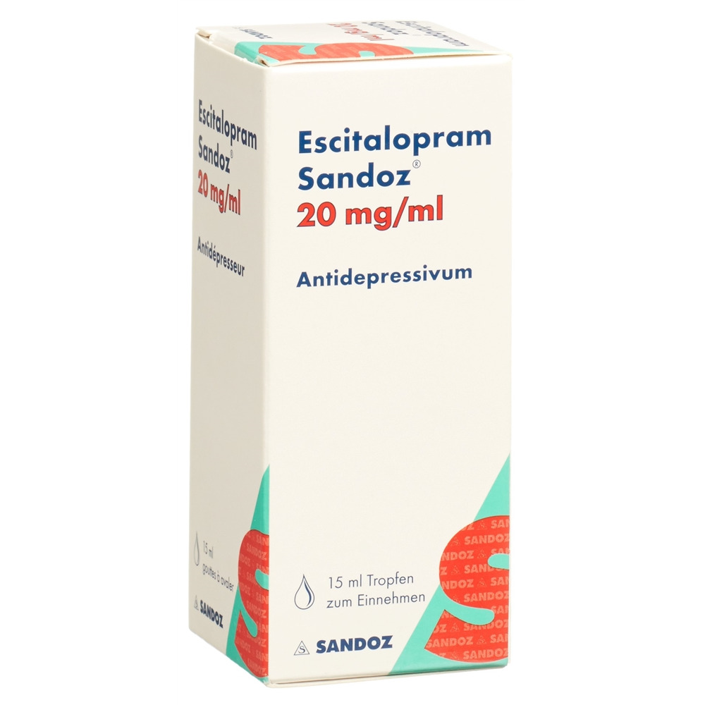 ESCITALOPRAM Sandoz gouttes 20 mg/ml fl 15 ml