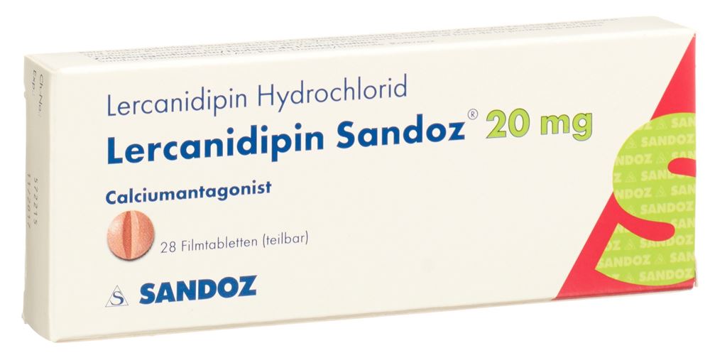 LERCANIDIPINE Sandoz cpr pell 20 mg 28 pce