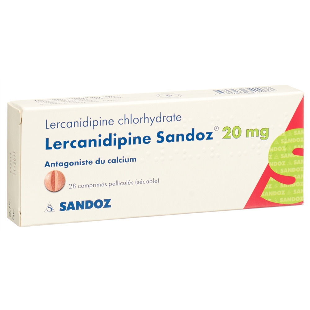 LERCANIDIPINE Sandoz cpr pell 20 mg 28 pce