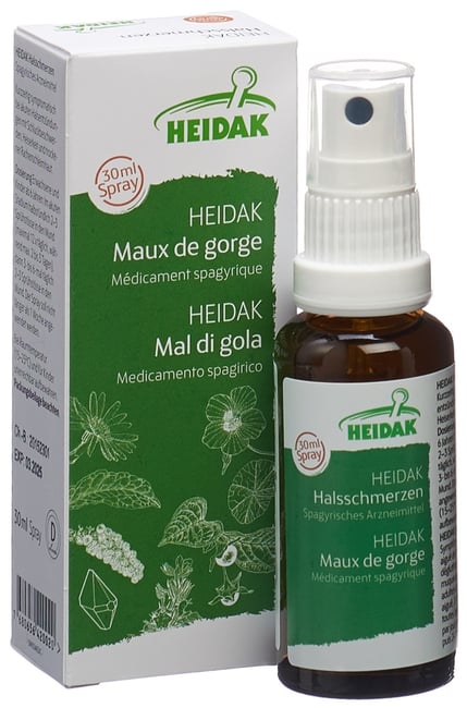 Heidak Halsschmerzen, Spray zur Anwendung in der Mundhöhle