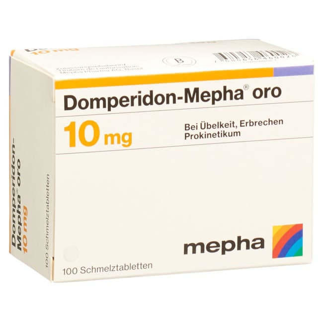 DOMPERIDON Mepha oro cpr orodisp 10 mg 100 pce