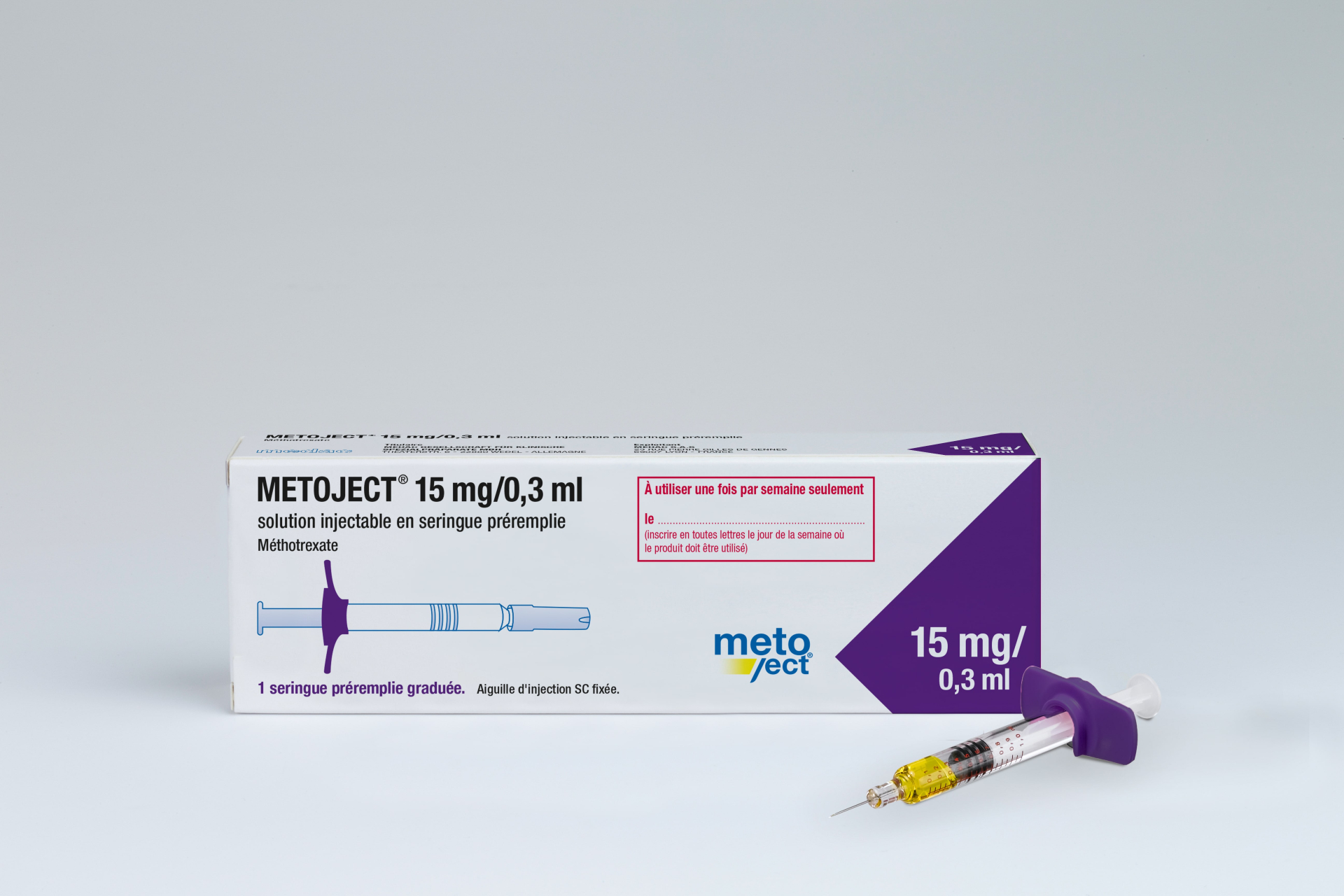 Metoject Auto-injecteur, sol inj 17.5 mg / 0.35 ml s tamp (ancien), injecteur 1 pce