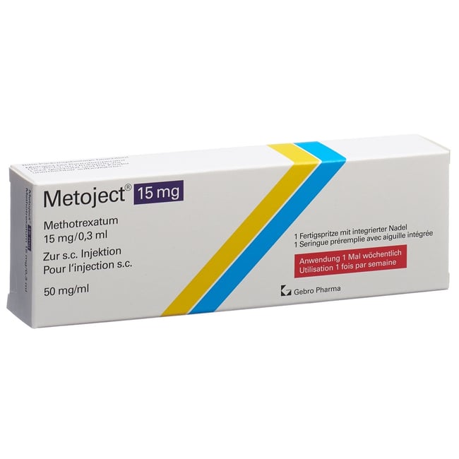 Metoject Autoinjektor 15 mg/0.3 ml, Injektionslösung im Fertigpen