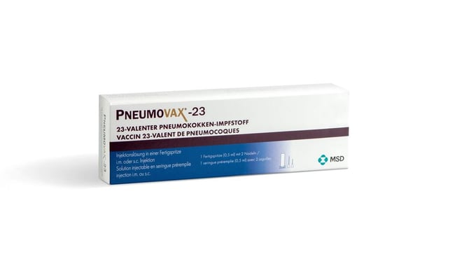 Pneumovax-23, Injektionslösung in einer Fertigspritze