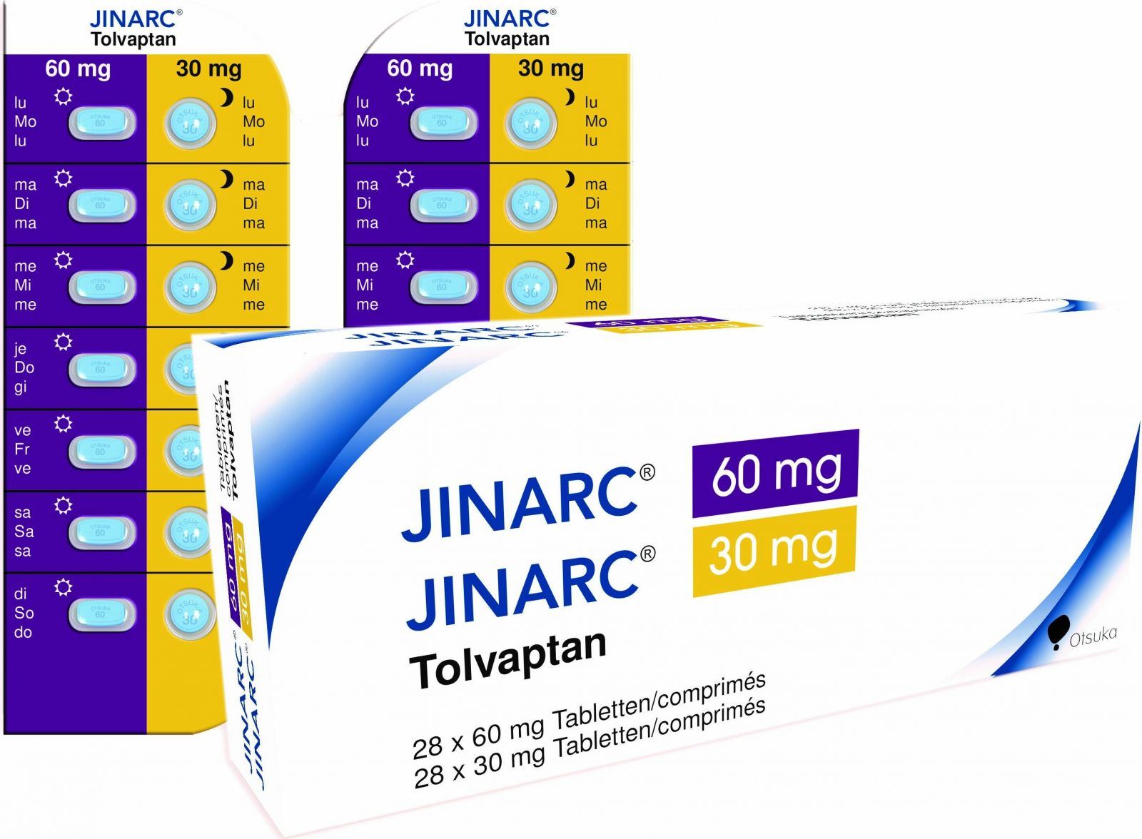 Jinarc 60 mg + 30 mg, Tabletten