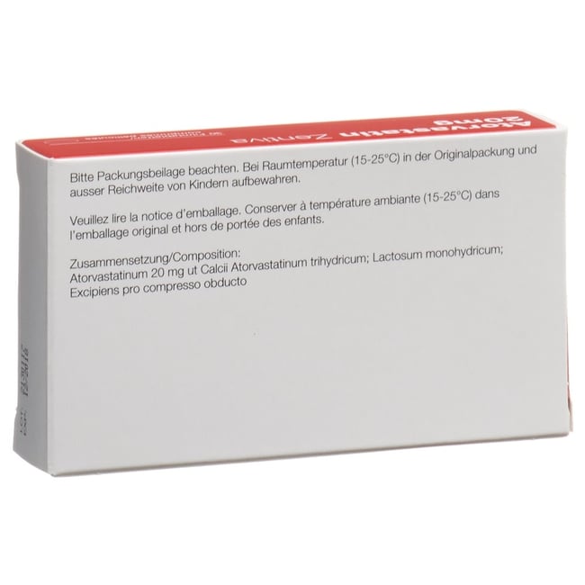 Lercanidipin Zentiva 20 mg, Filmtabletten