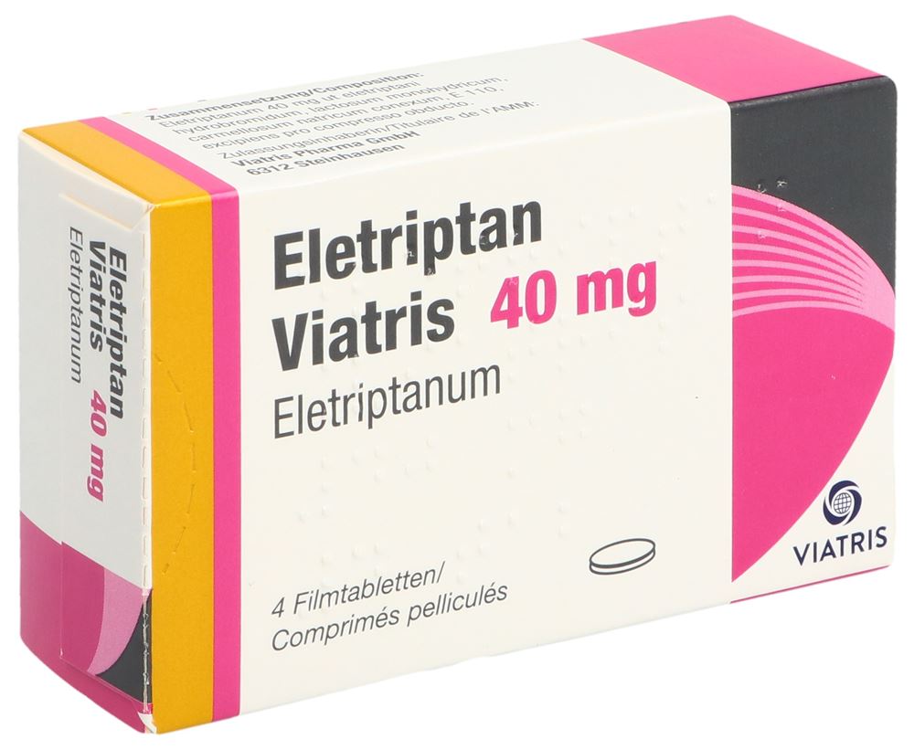 ELETRIPTAN Viatris cpr pell 40 mg 4 pce