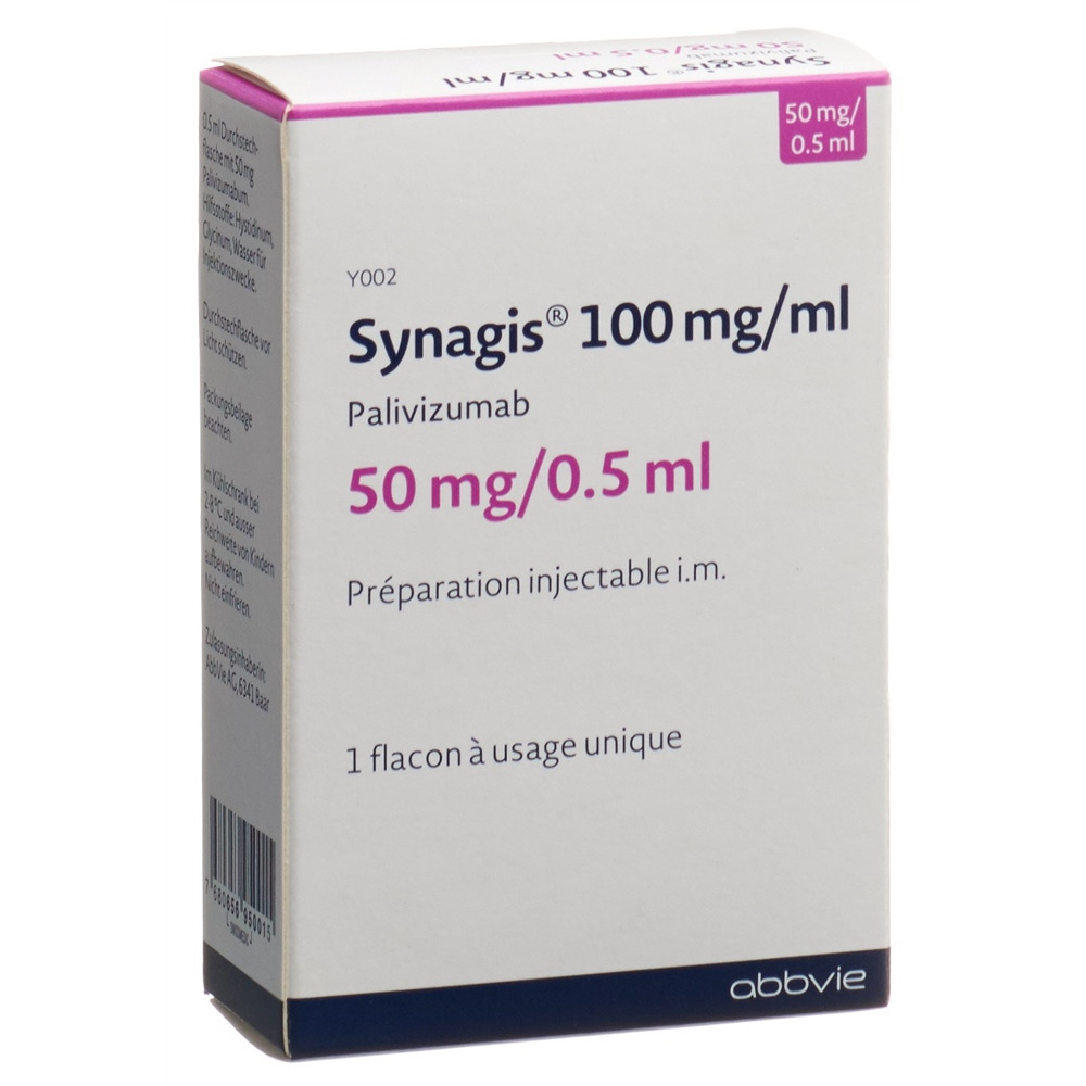 SYNAGIS sol inj 50 mg/0.5ml flac