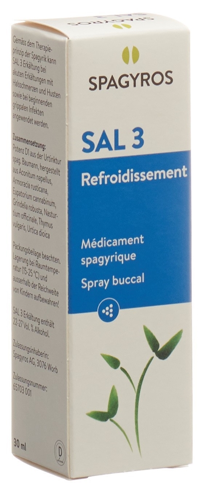 SAL 3 Erkältung, Spray zur Anwendung in der Mundhöhle