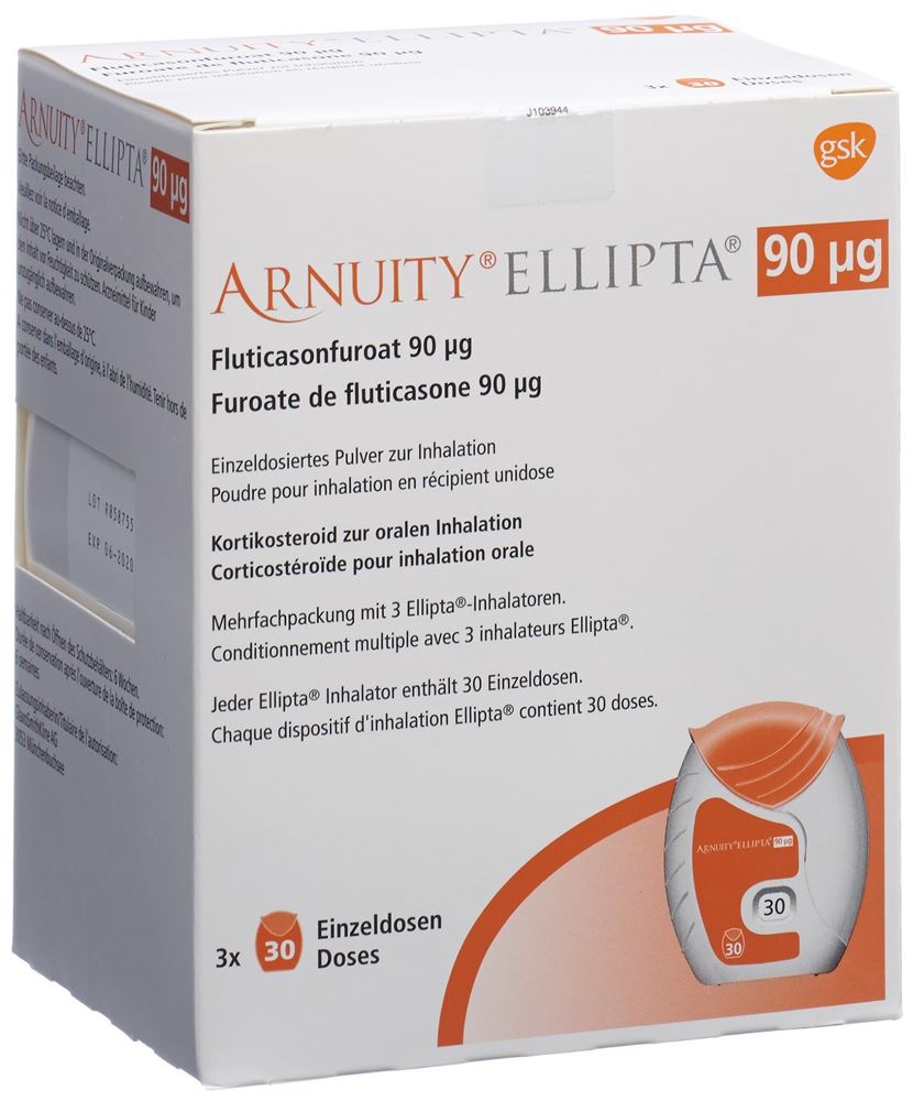 ARNUITY ELLIPTA pdr inh 90 mcg 3 x 30 dos