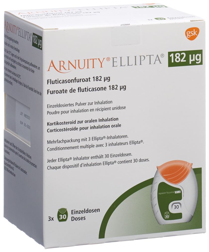 ARNUITY ELLIPTA pdr inh 182 mcg 3 x 30 dos