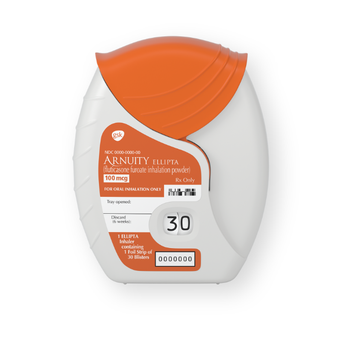 Arnuity Ellipta 46 mcg, Einzeldosiertes Pulver zur Inhalation