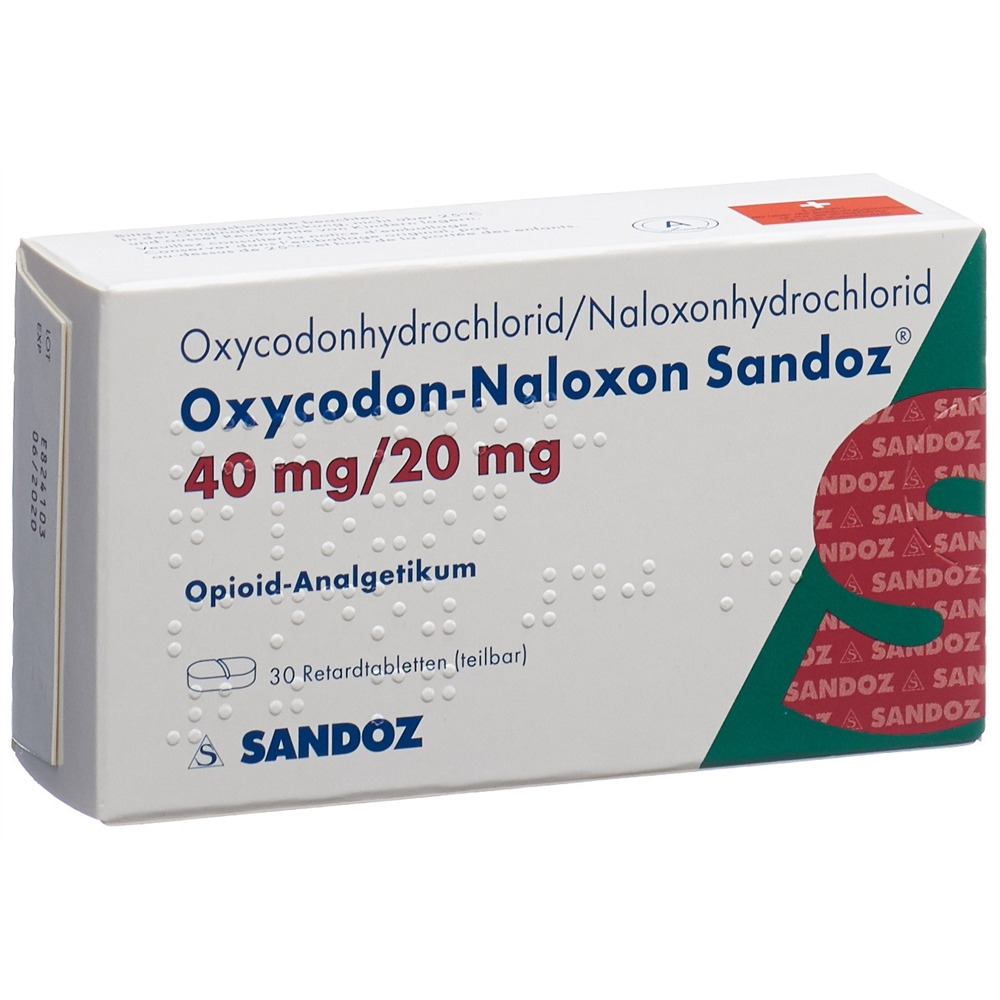 OXYCODONE-NALOXONE Sandoz cpr ret 40/20 mg 30 pce